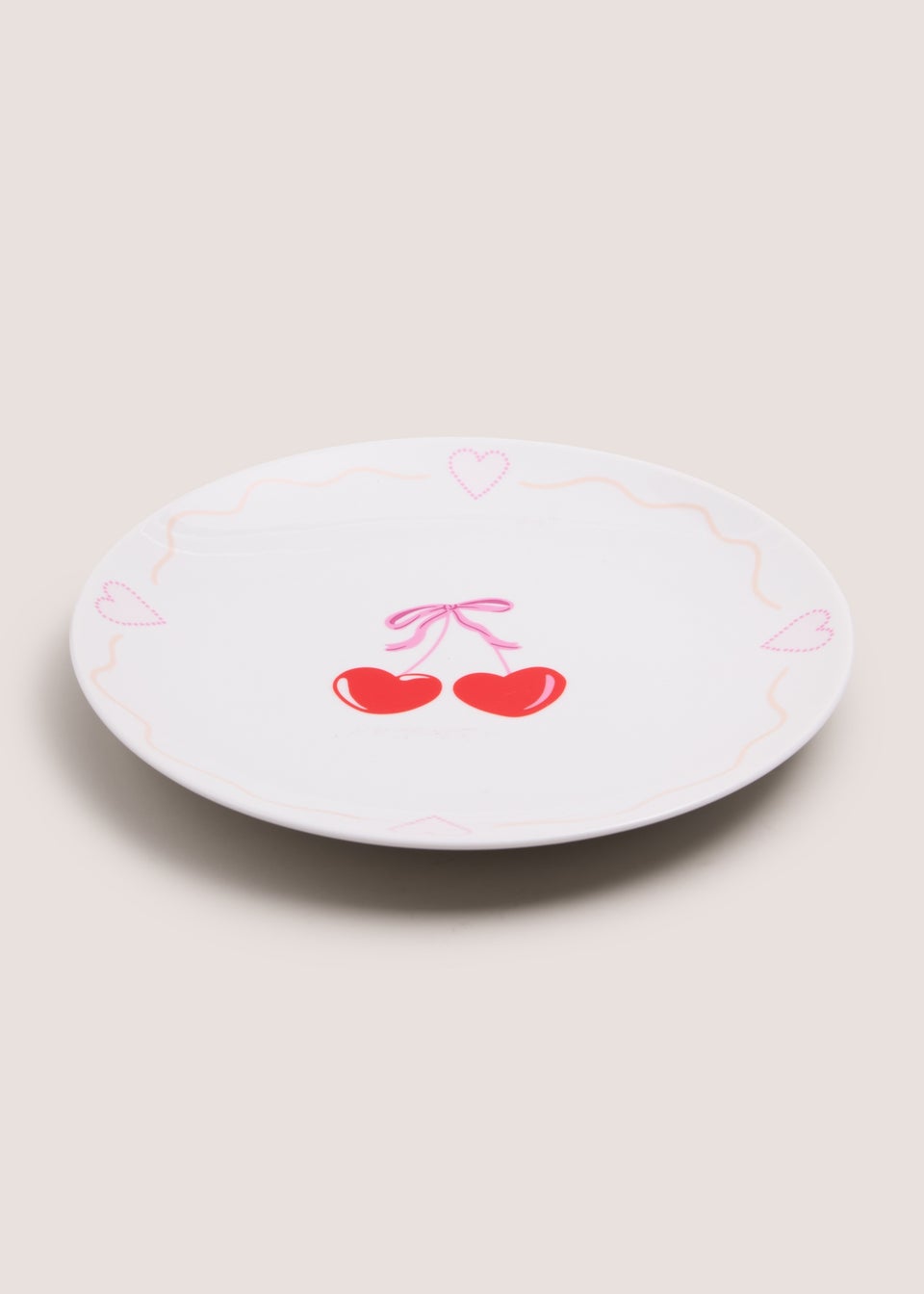 Heart Cherry Dinner Plate