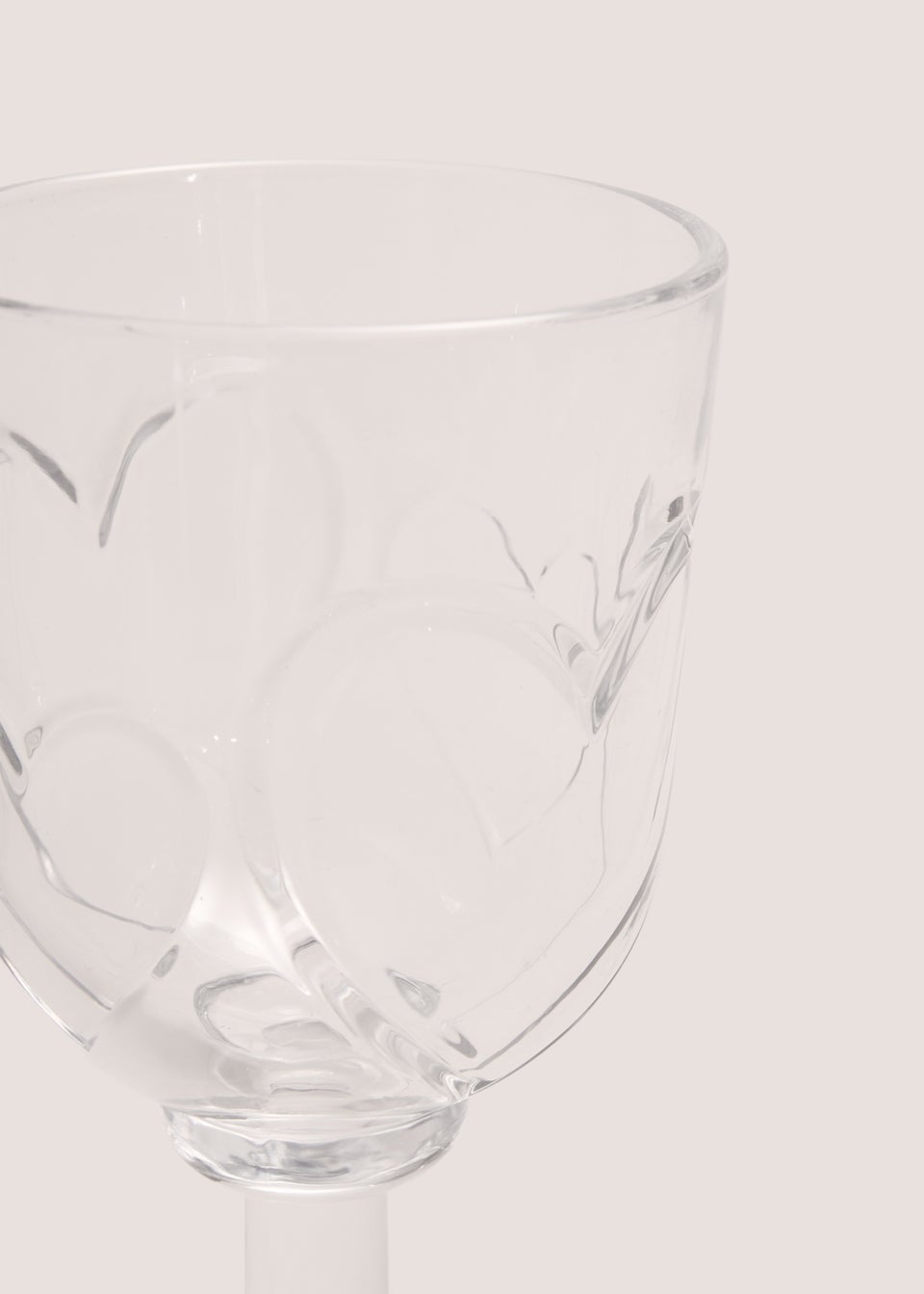 Heart Clear Wine Glass