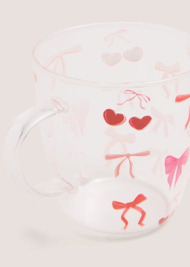 Heart Cherry Glass Mug