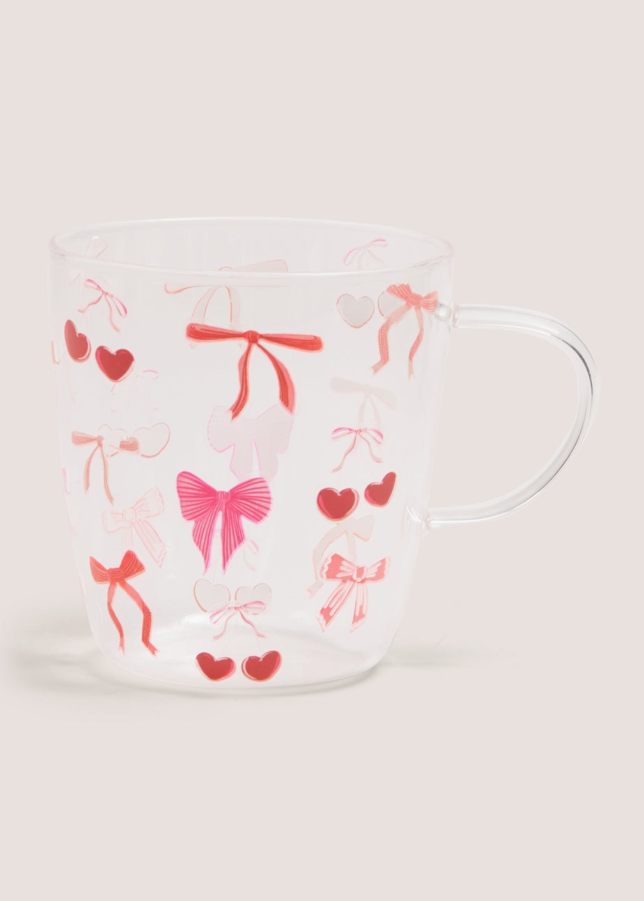 Heart Cherry Glass Mug