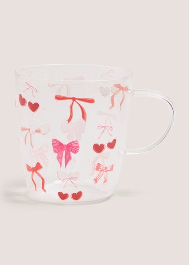 Heart Cherry Glass Mug