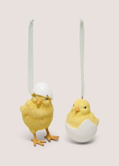 2 Pack Chicks Hanging Decorations