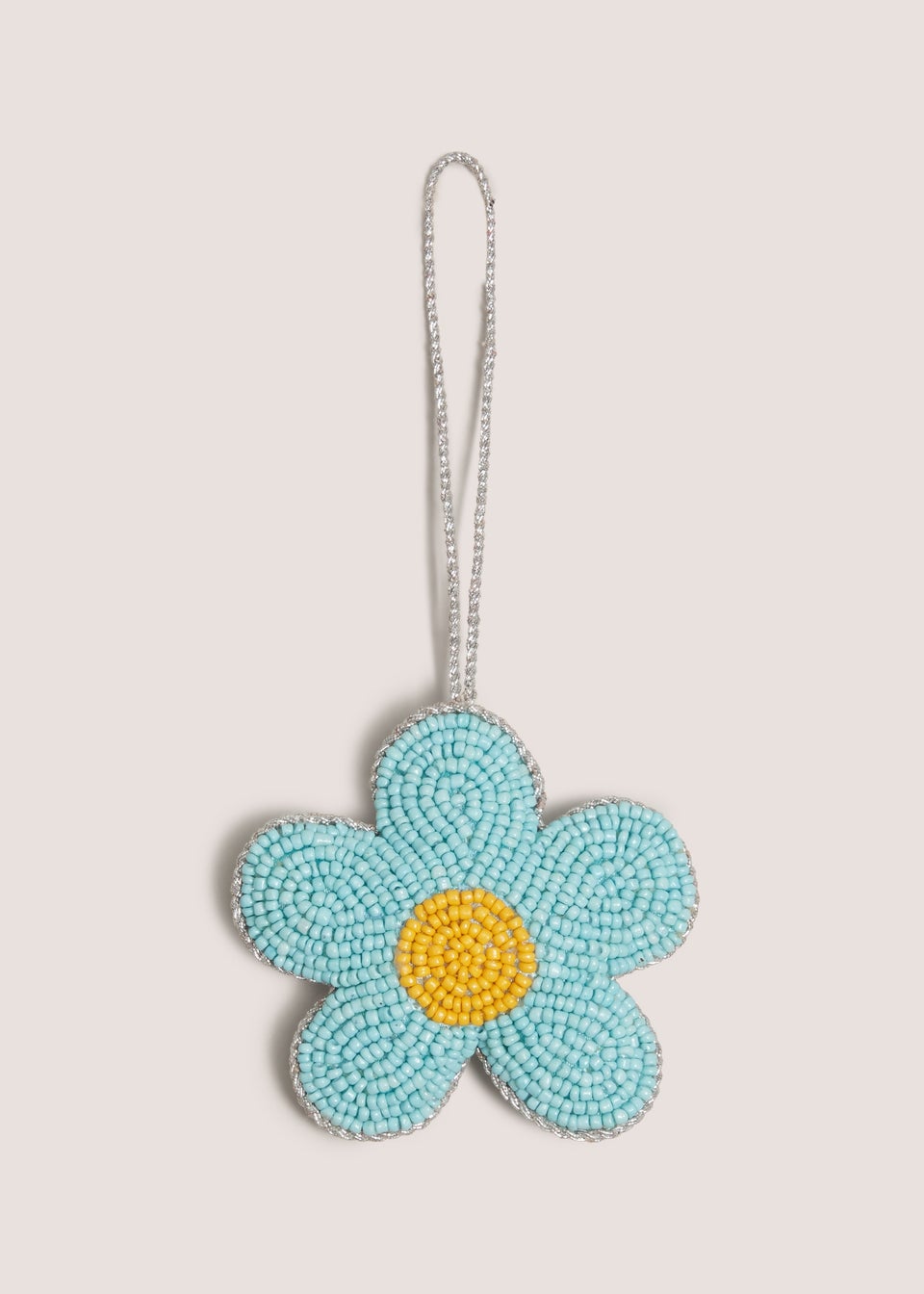 Blue Beaded Flower Hanging Decoration