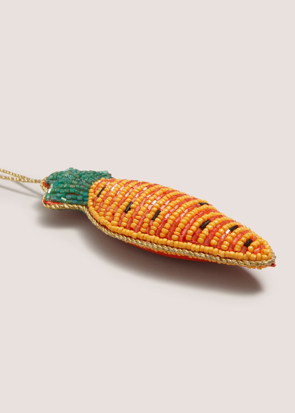 Easter Carrot Beaded Hanging Decoration