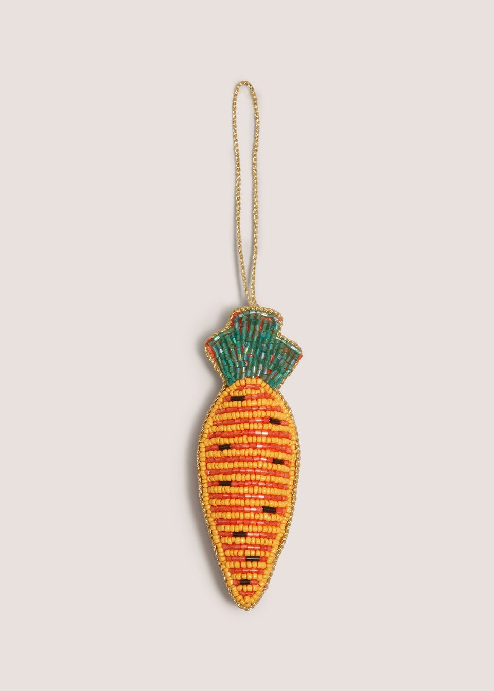 Easter Carrot Beaded Hanging Decoration