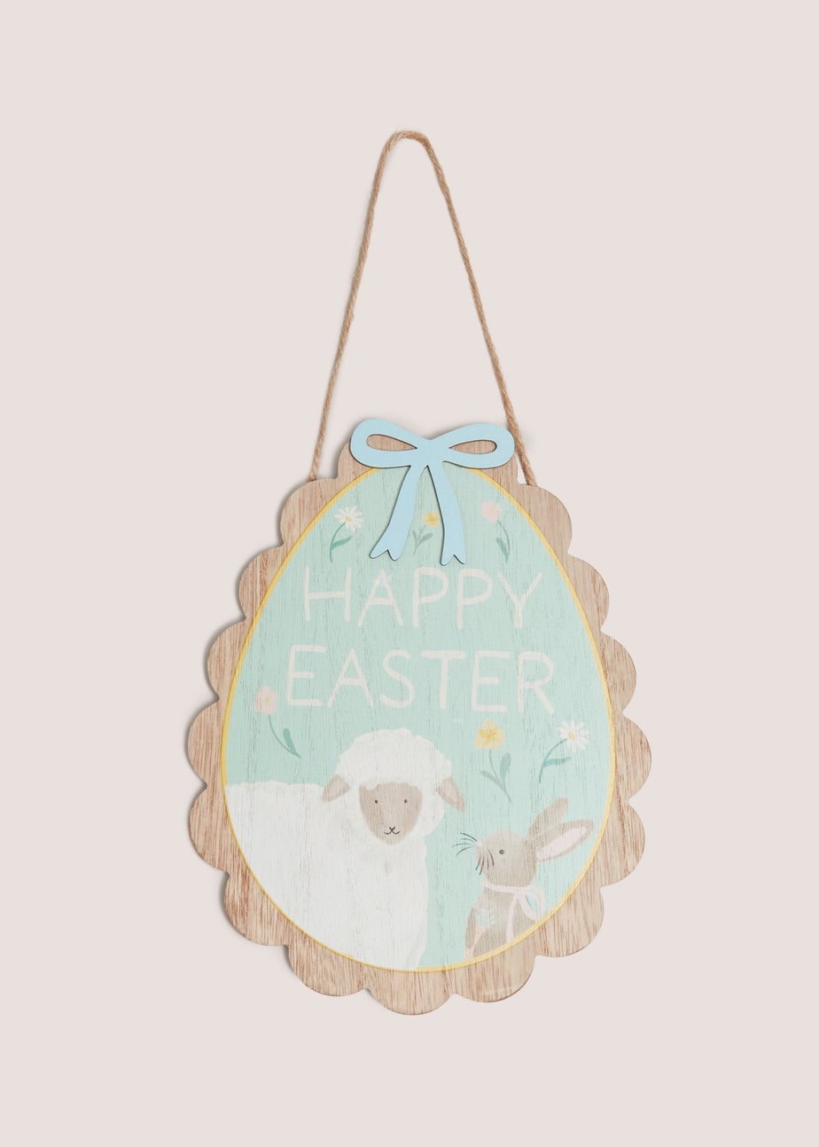 Easter Egg Shaped Hanging Sign