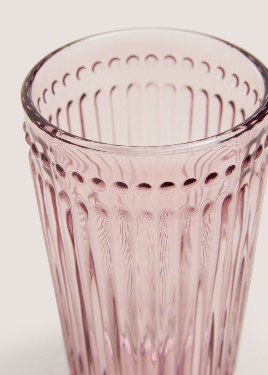 Pink Embossed Lined Tumbler