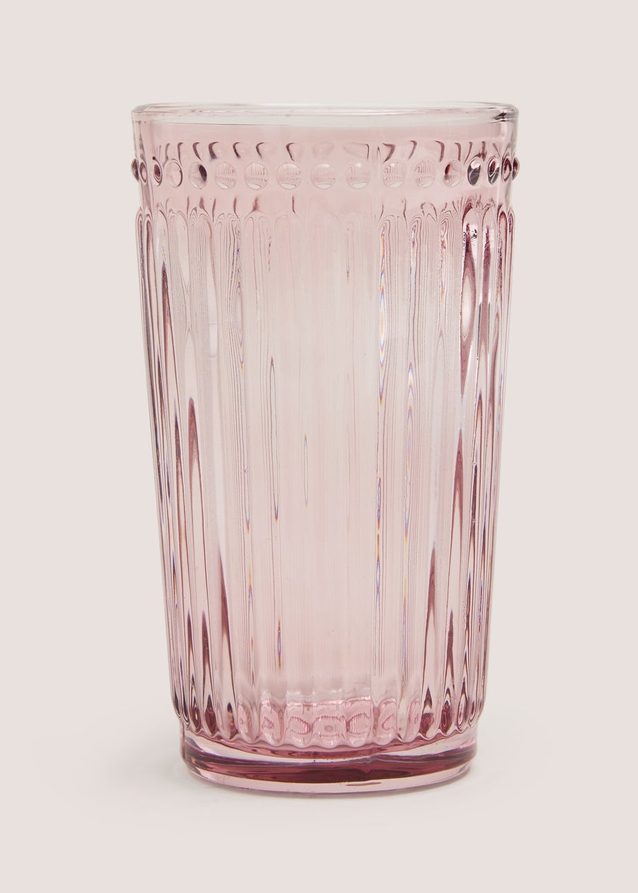 Pink Embossed Lined Tumbler