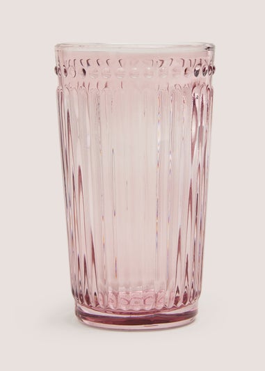 Pink Embossed Lined Tumbler