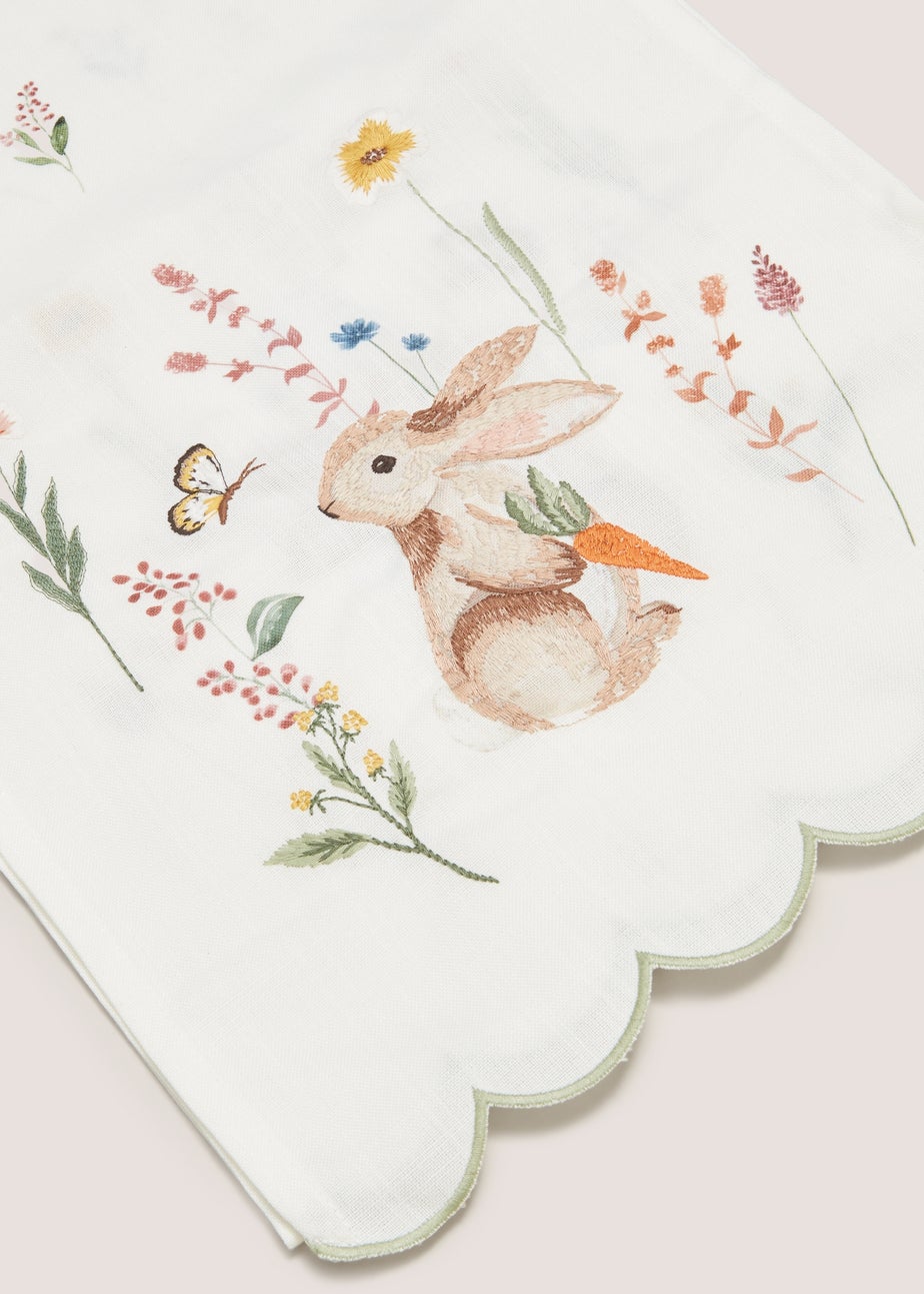 Rabbit Embroidered Runner