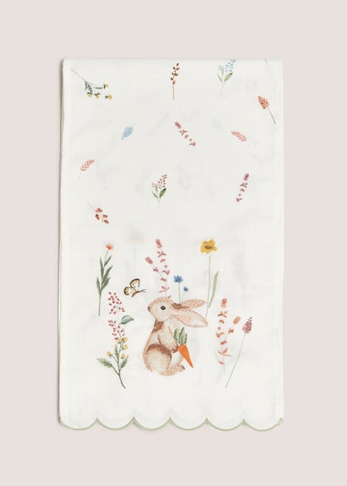Rabbit Embroidered Runner
