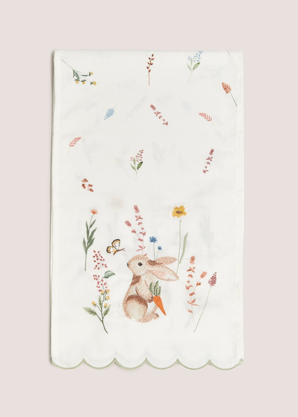 Rabbit Embroidered Runner