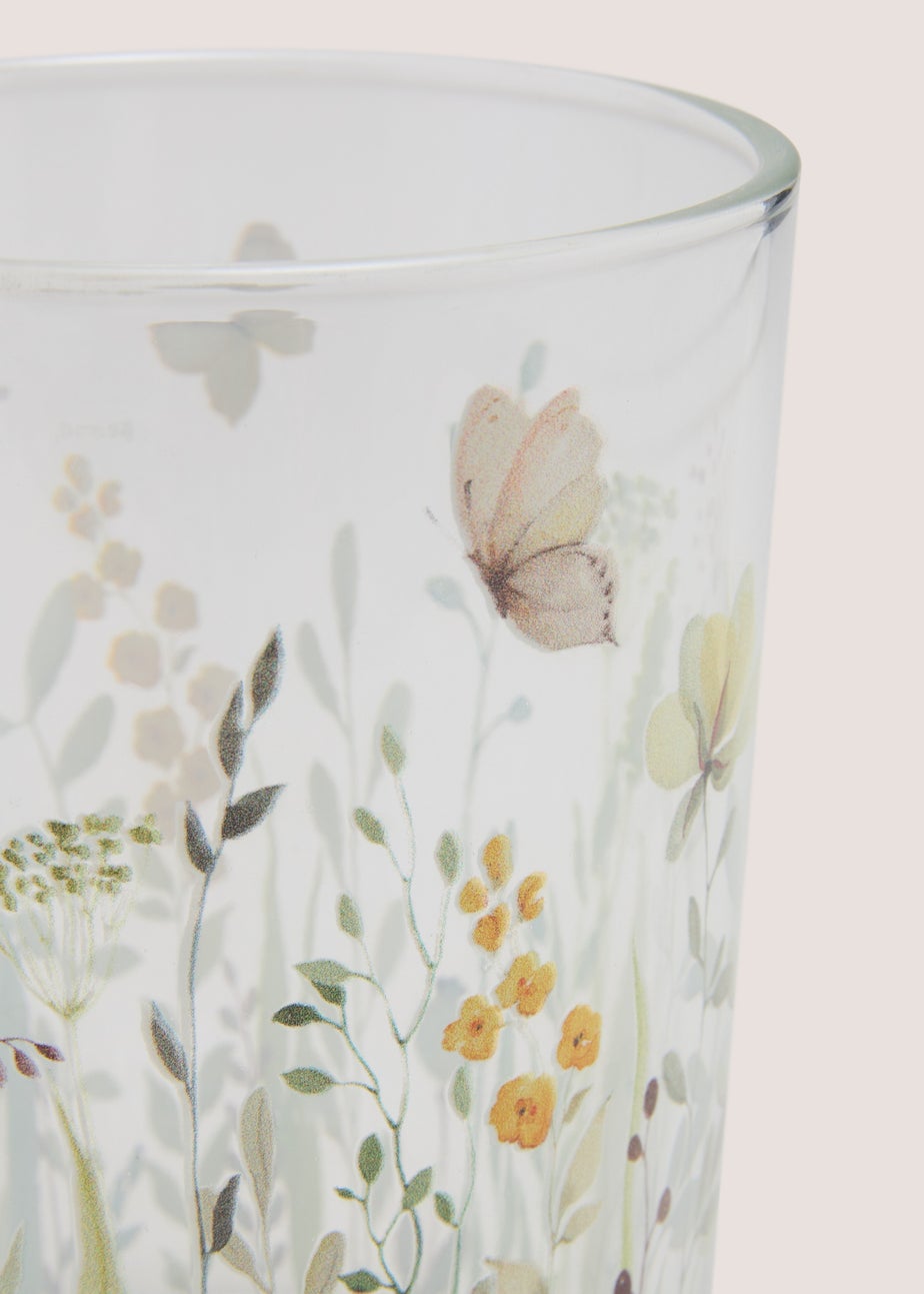 Floral Print Candle Holder