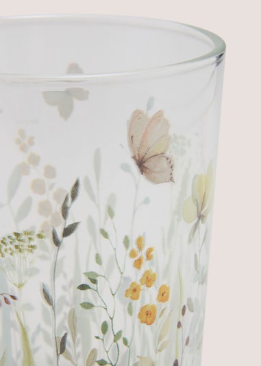 Floral Print Candle Holder