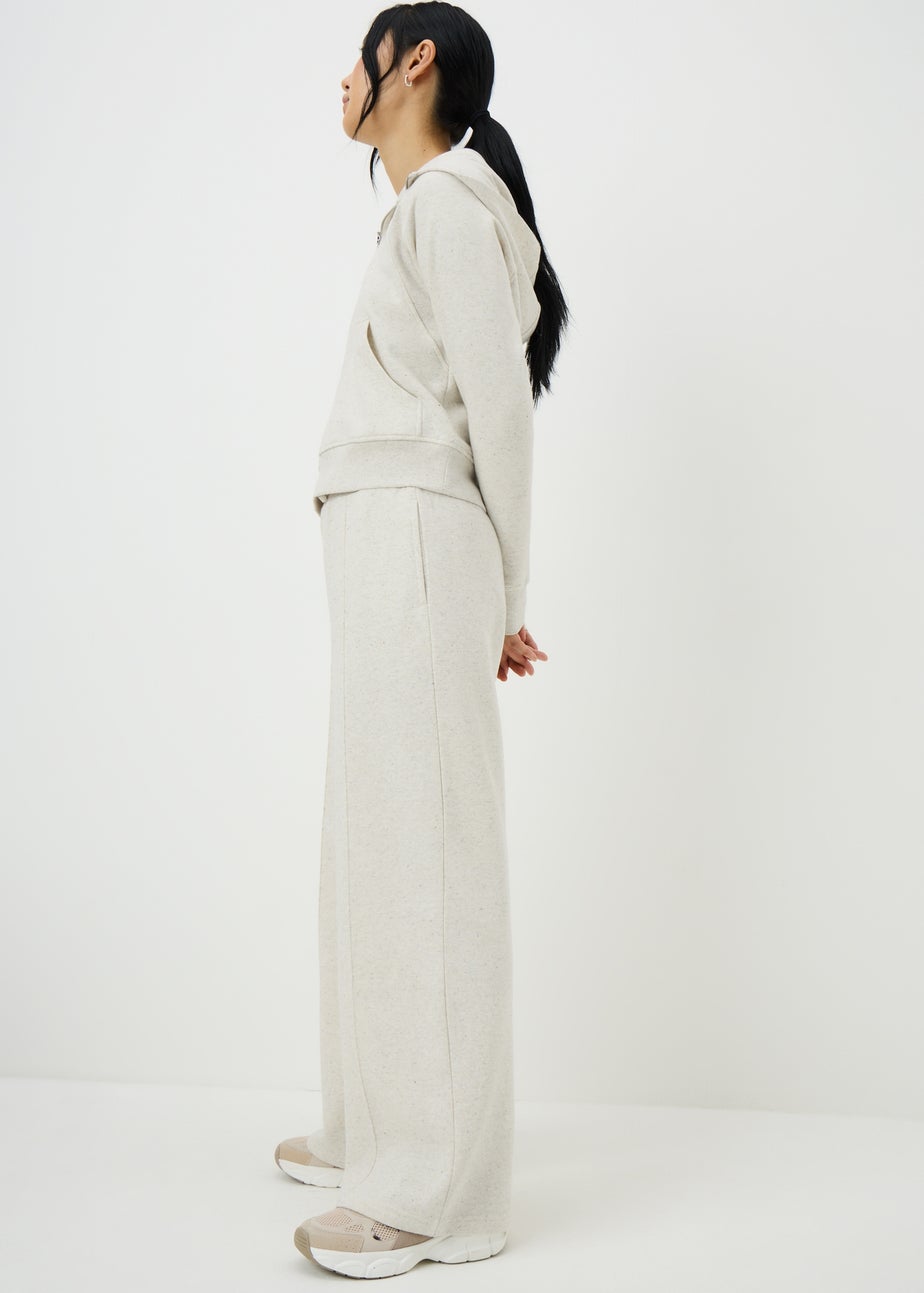 Cream Co Ord Wide Leg Trousers