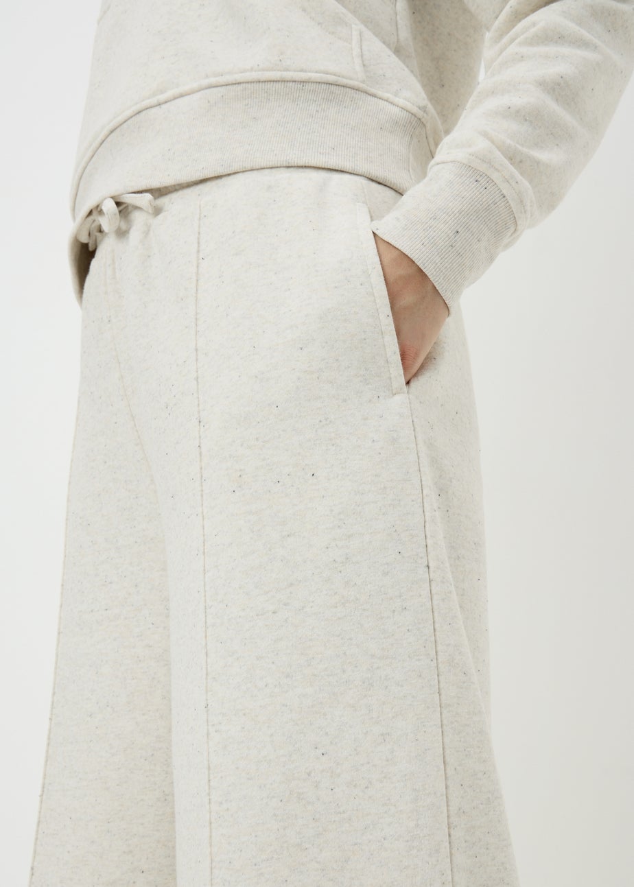 Cream Co Ord Wide Leg Trousers