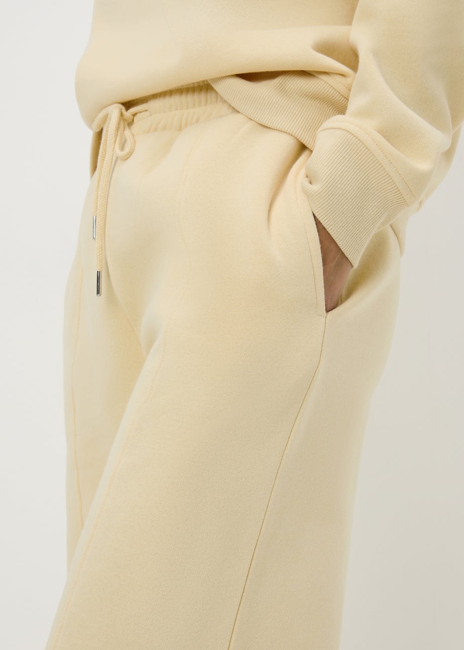 Buttermilk Wide Leg Co Ord Jogging Bottoms