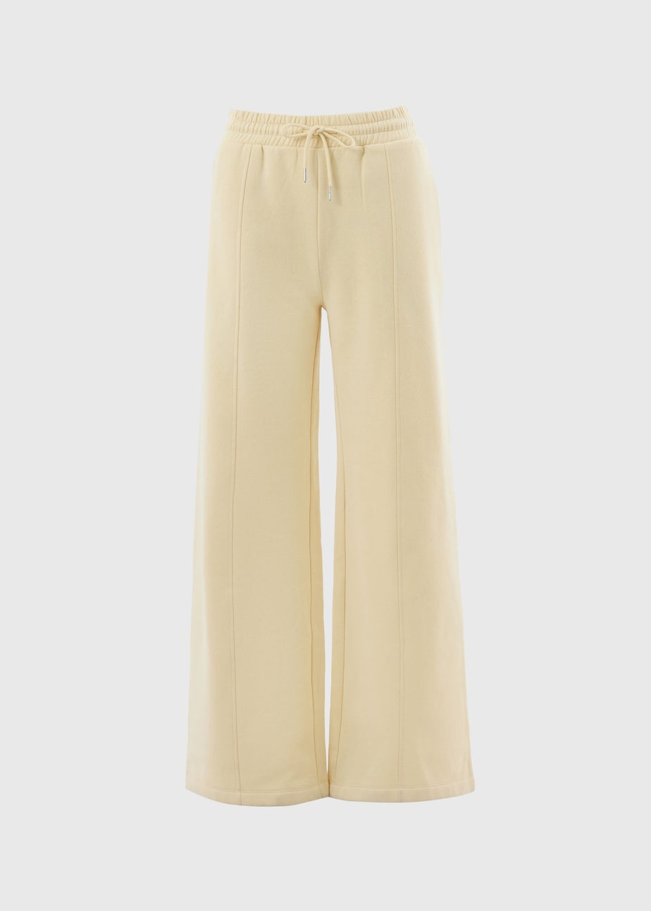 Buttermilk Wide Leg Co Ord Jogging Bottoms