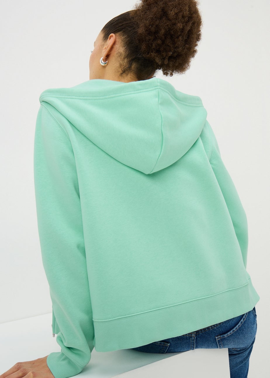 Green Zip-Up Hoodie