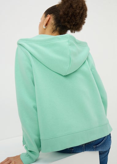 Green Zip-Up Hoodie