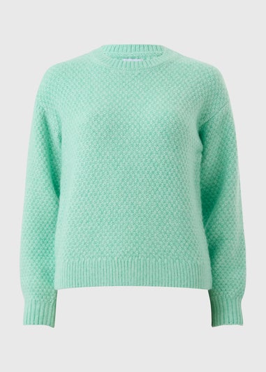 Green Stitch Detail Jumper