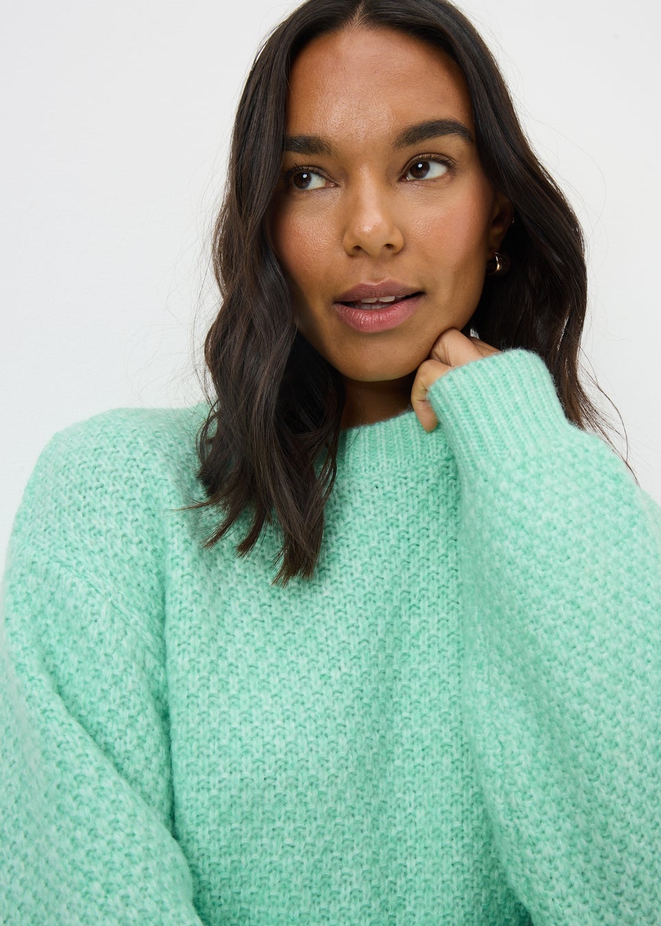 Green Stitch Detail Jumper