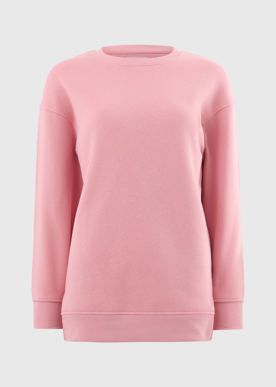 Pink Longline Sweatshirt