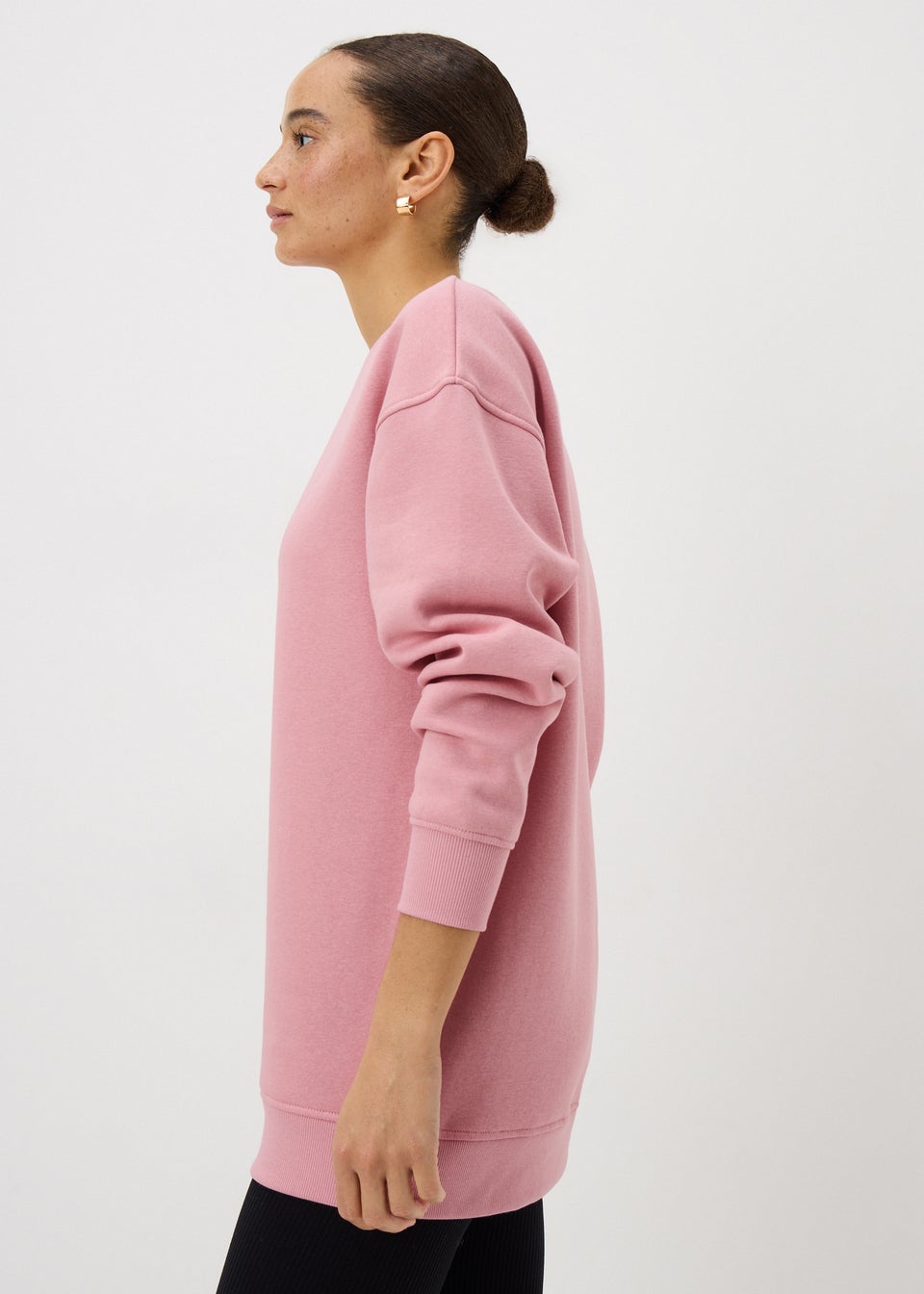 Pink Longline Sweatshirt