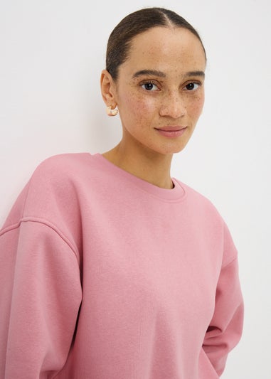 Pink Longline Sweatshirt