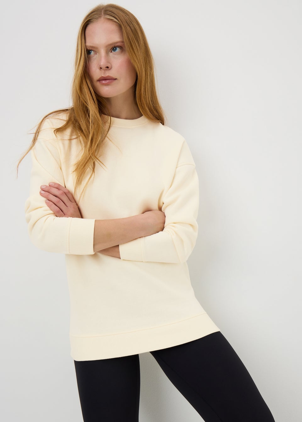 Cream Longline Jumper