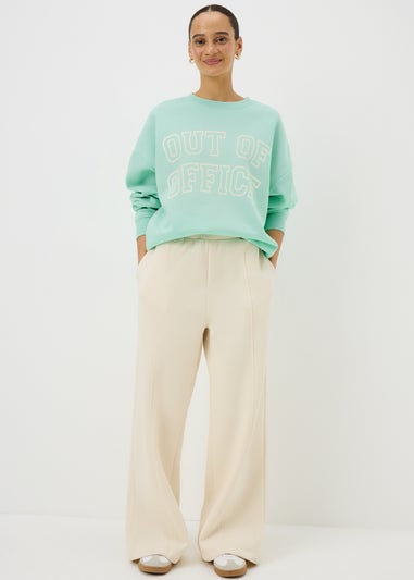 Green Out Of Office Graphic Sweatshirt