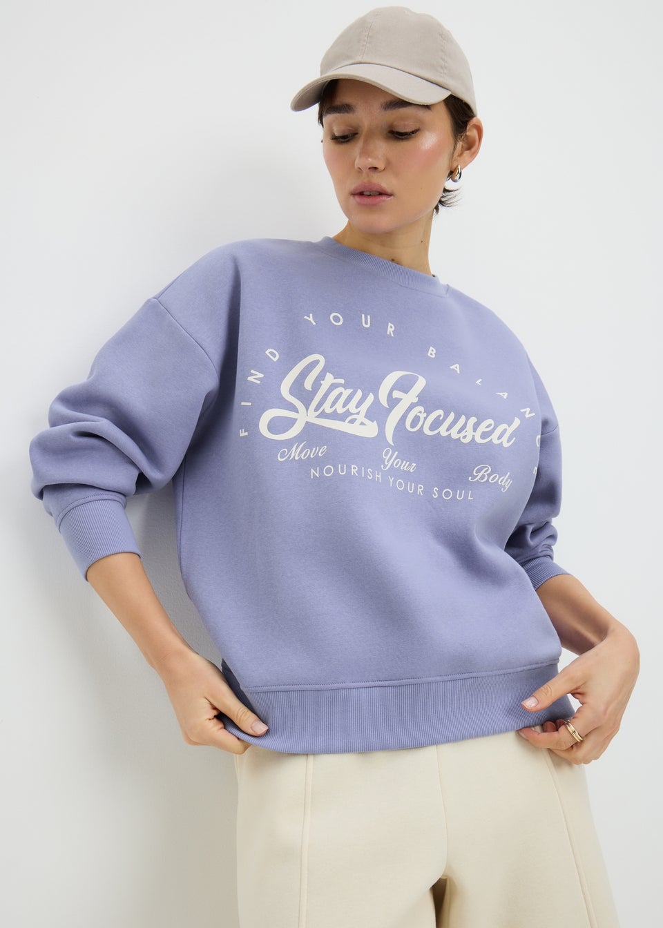 Lilac Stay Focused Sweatshirt