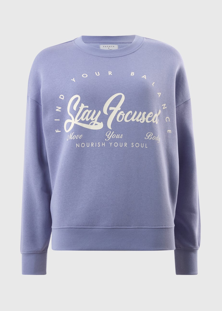 Lilac Stay Focused Sweatshirt