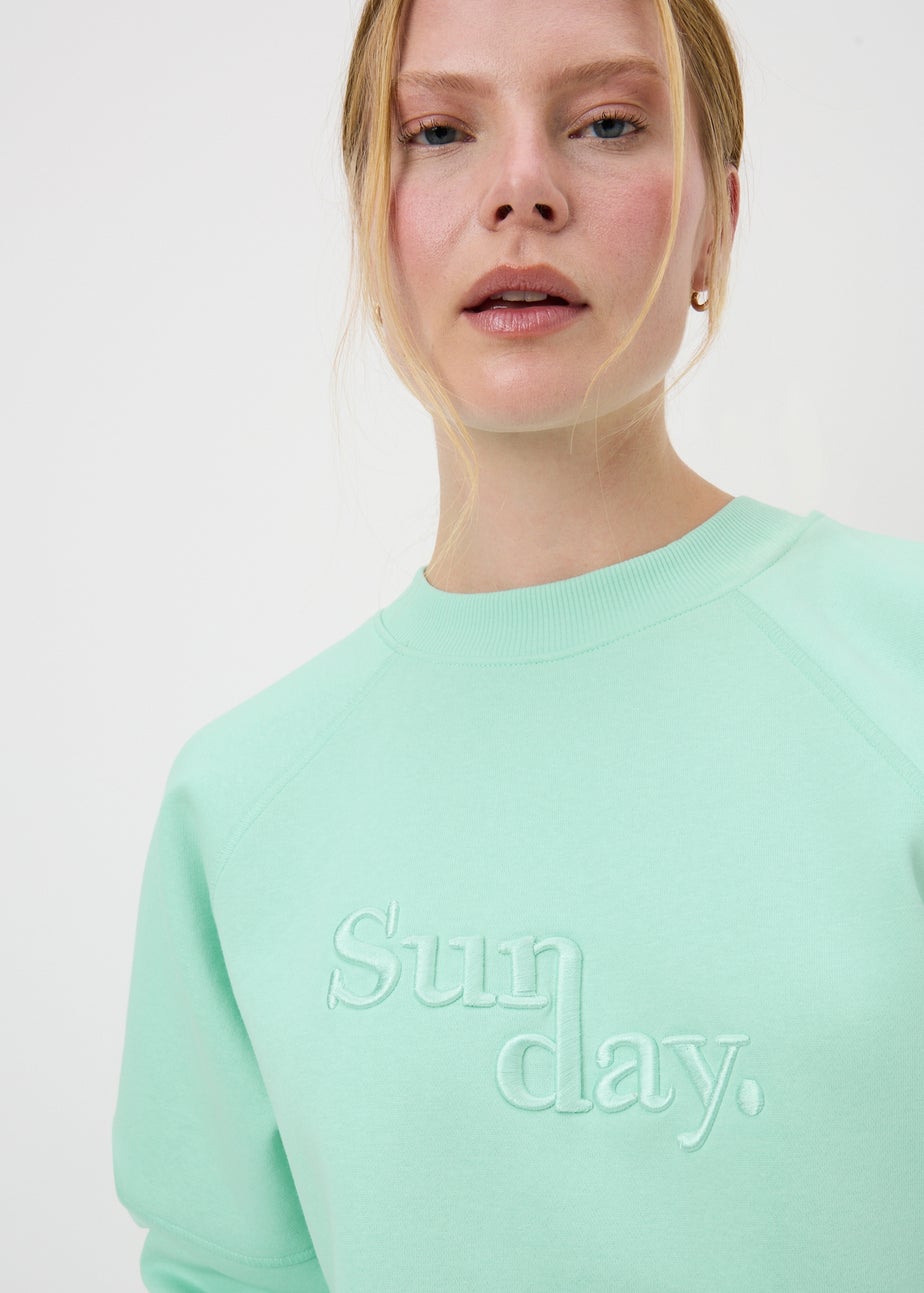 Mint Sunday Embroidered Sweatshirt