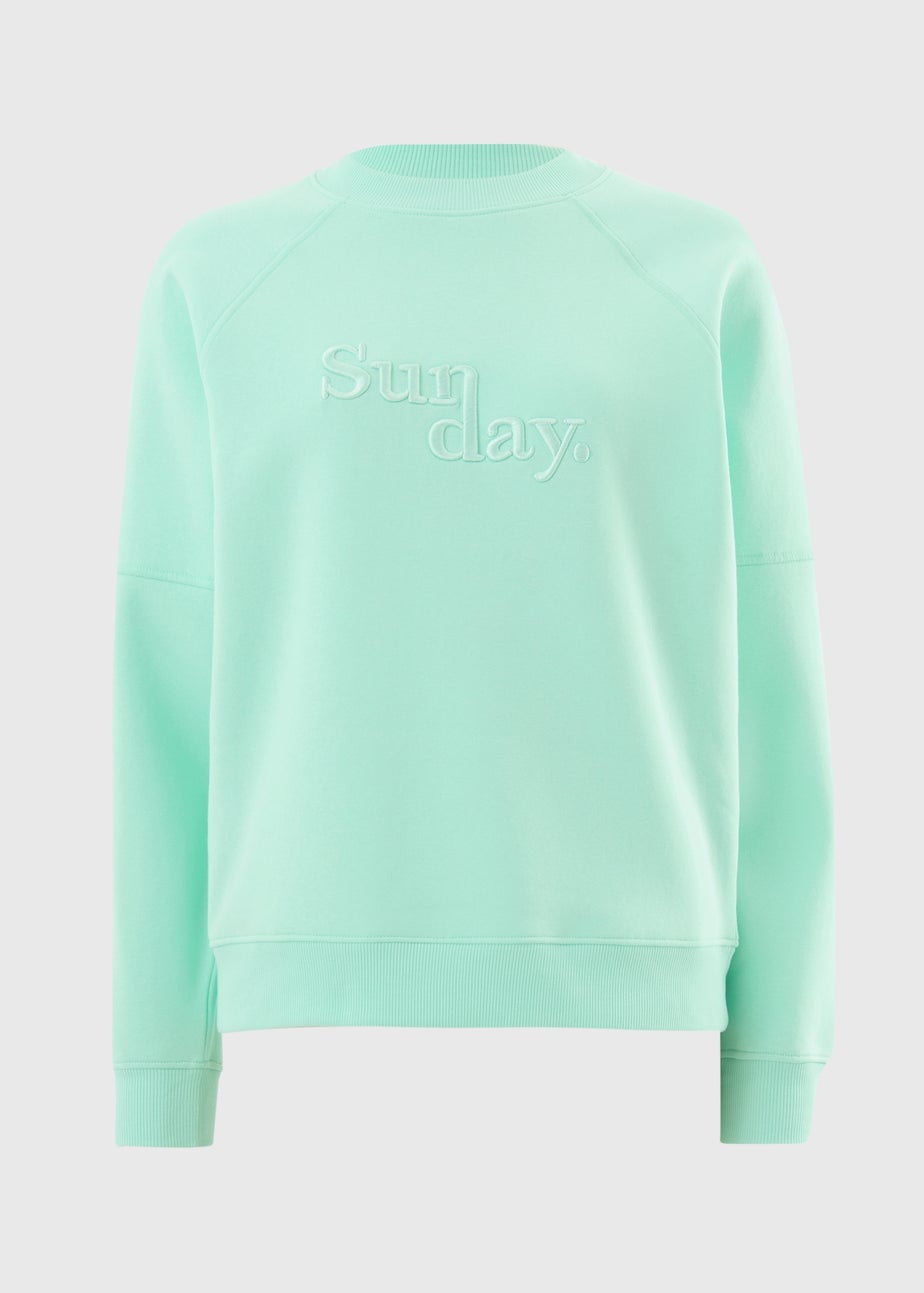 Mint Sunday Embroidered Sweatshirt