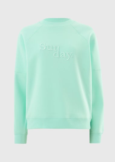 Mint Sunday Embroidered Sweatshirt