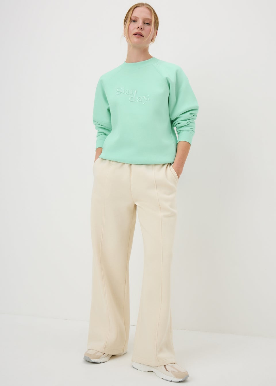 Mint Sunday Embroidered Sweatshirt