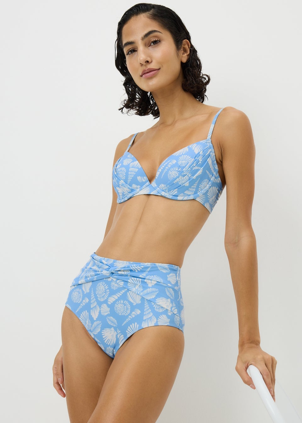 Blue Shell Shapewear Bikini Bottoms