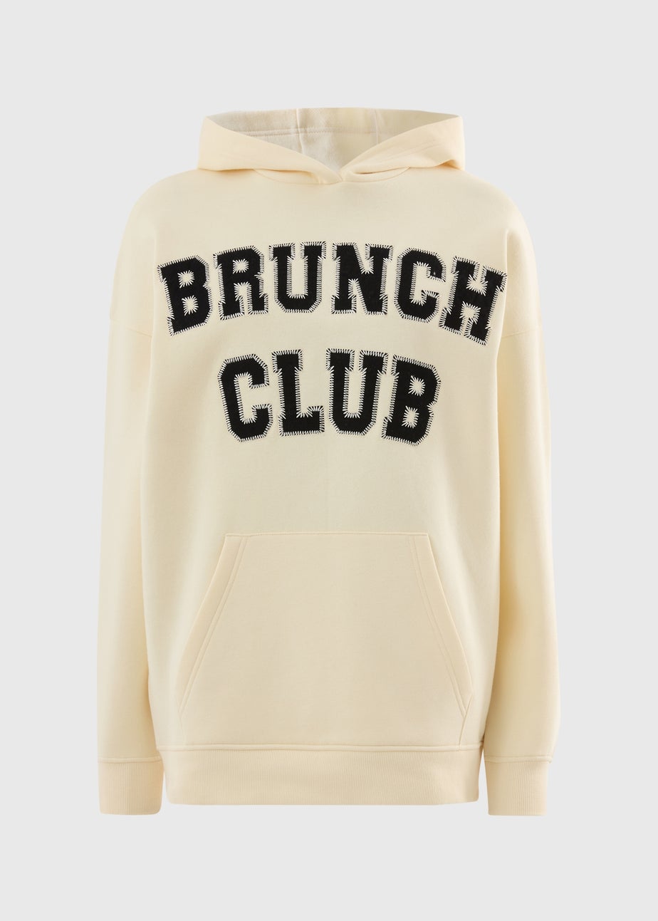 Cream Brunch Club Hoodie
