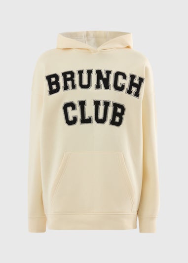 Cream Brunch Club Hoodie