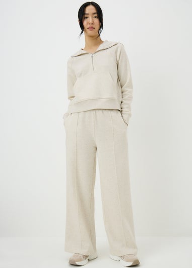 Natural Half Zip Co Ord Hoodie