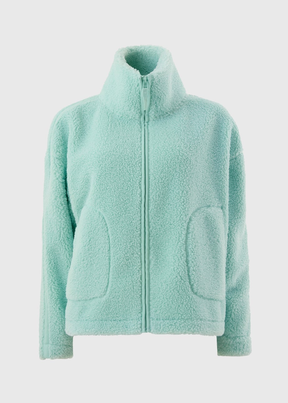 Green Taped Borg Jacket