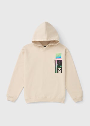 Minecraft Boys Cream Gloss Hoodie (5-13yrs)