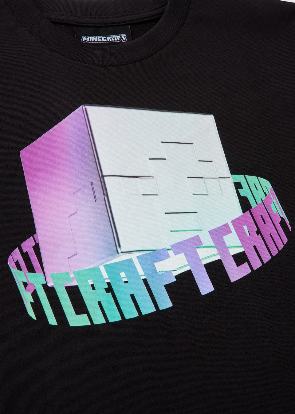 Minecraft Boys Black Graphic T-Shirt (5-13yrs)