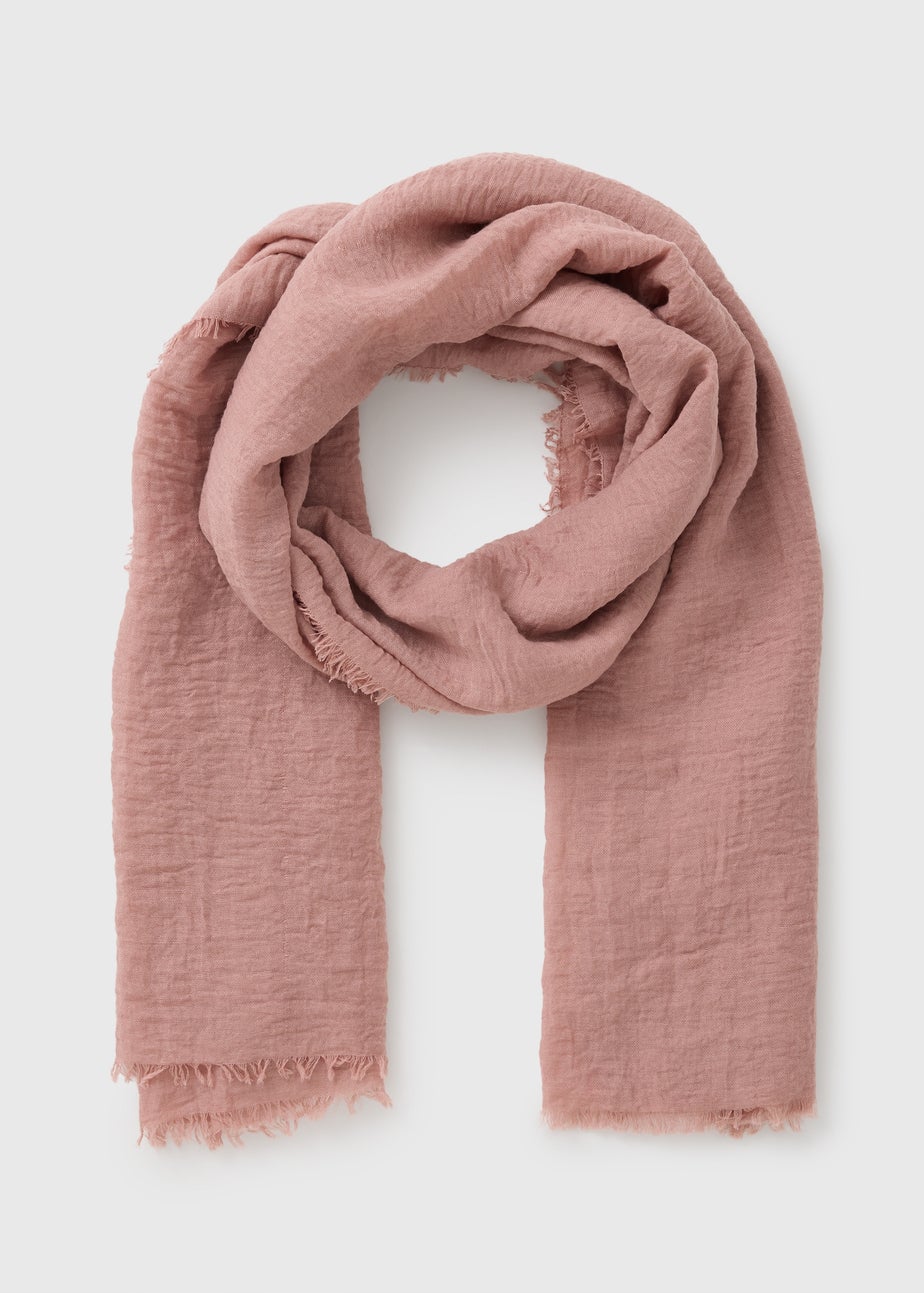 Pink Woven Scarf