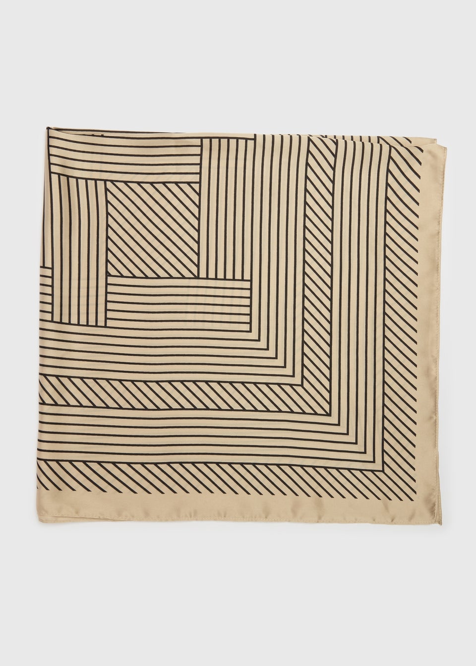 Monochrome Patterned Scarf