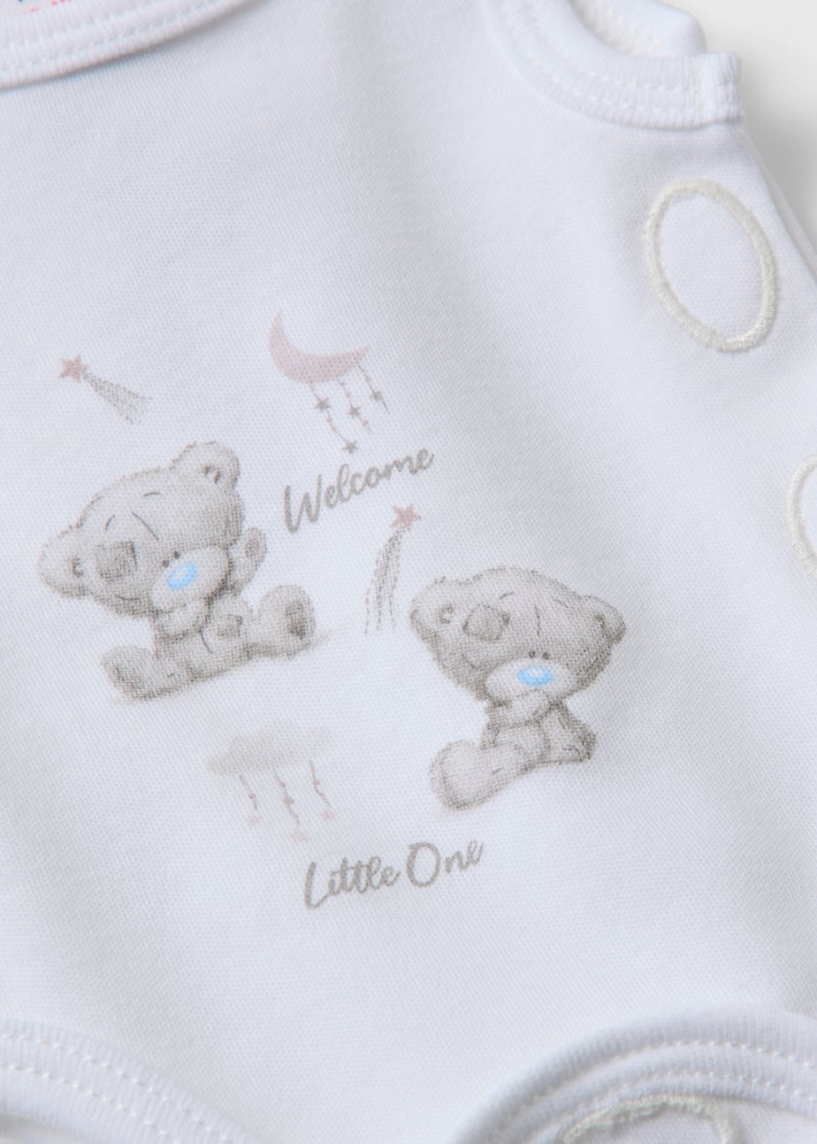 Tiny Tatty Teddy 4 Piece Prem Baby White Sleepsuit Set (3-4lb)