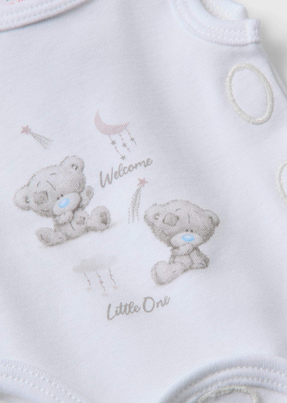 Tiny Tatty Teddy 4 Piece Prem Baby White Sleepsuit Set (3-4lb)