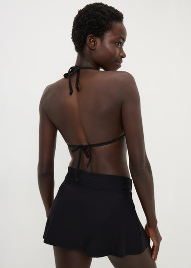 Black Shapewear Skirted Bikini Bottoms