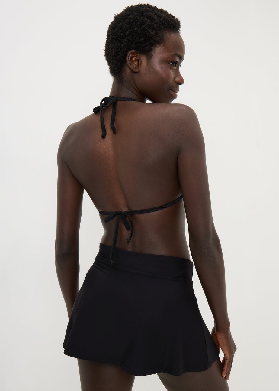 Black Shapewear Skirted Bikini Bottoms